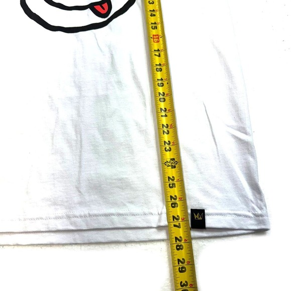 WEST COAST CURE SMILEY TEE WHITE SMILEY FACE WEED CROWN T SHIRT SIZE M - Picture 3 of 6